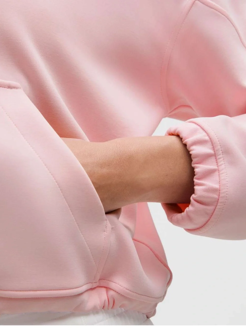 NWT Lululemon Brushed Softstreme Half Zip/  Strawberry Milkshake